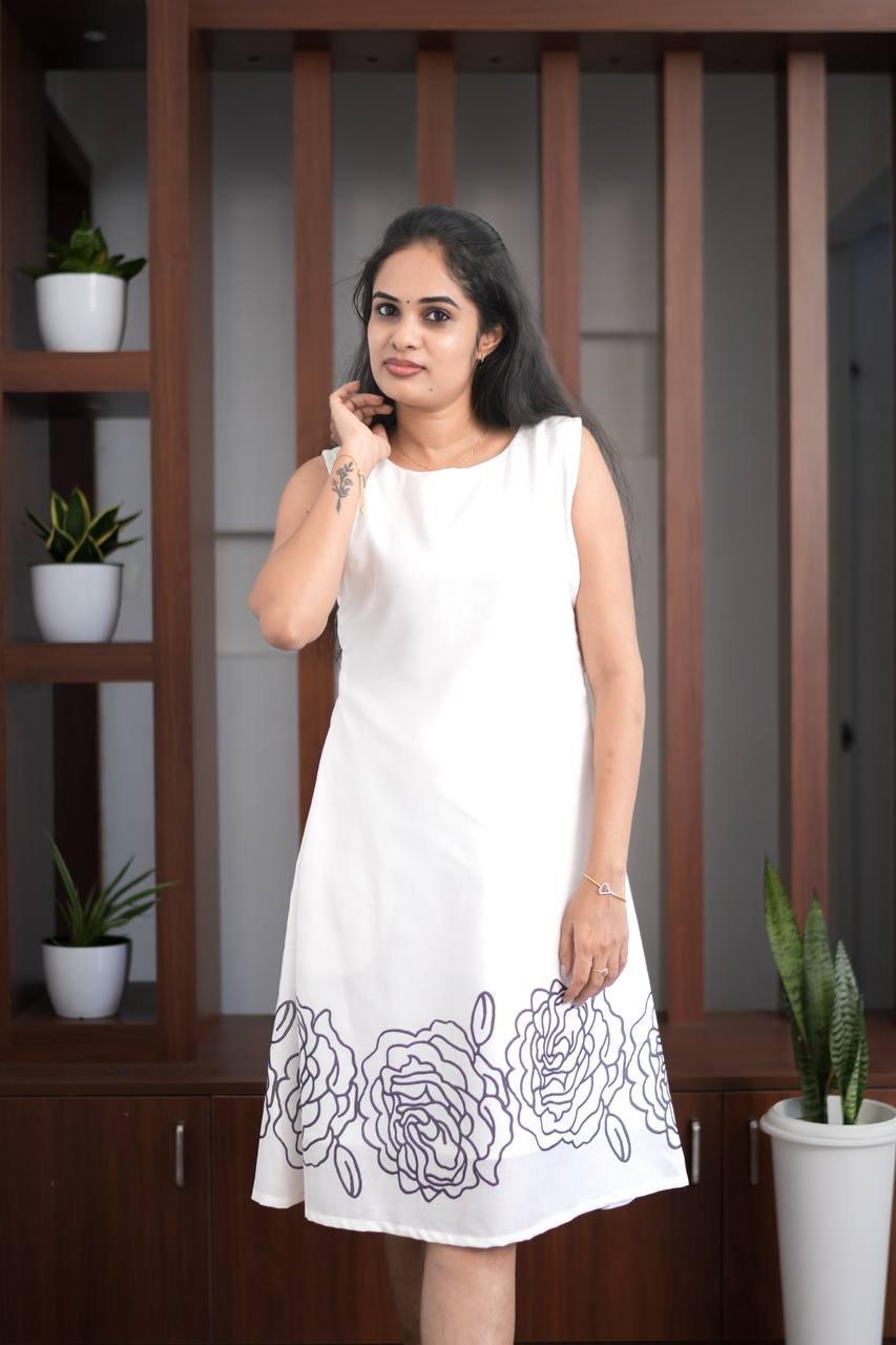 Signature - Ivory A-Line Dress